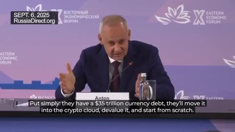 Putin’s advisor Kobyakov says the US is using "Crypto" to reduce its $35 Trillion Debt 🪙