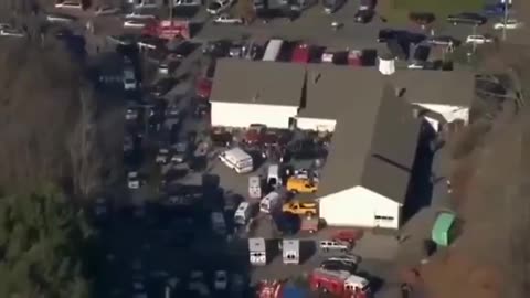 Sandy Hook Aerial Footage - Why Are People Walking in Circles?