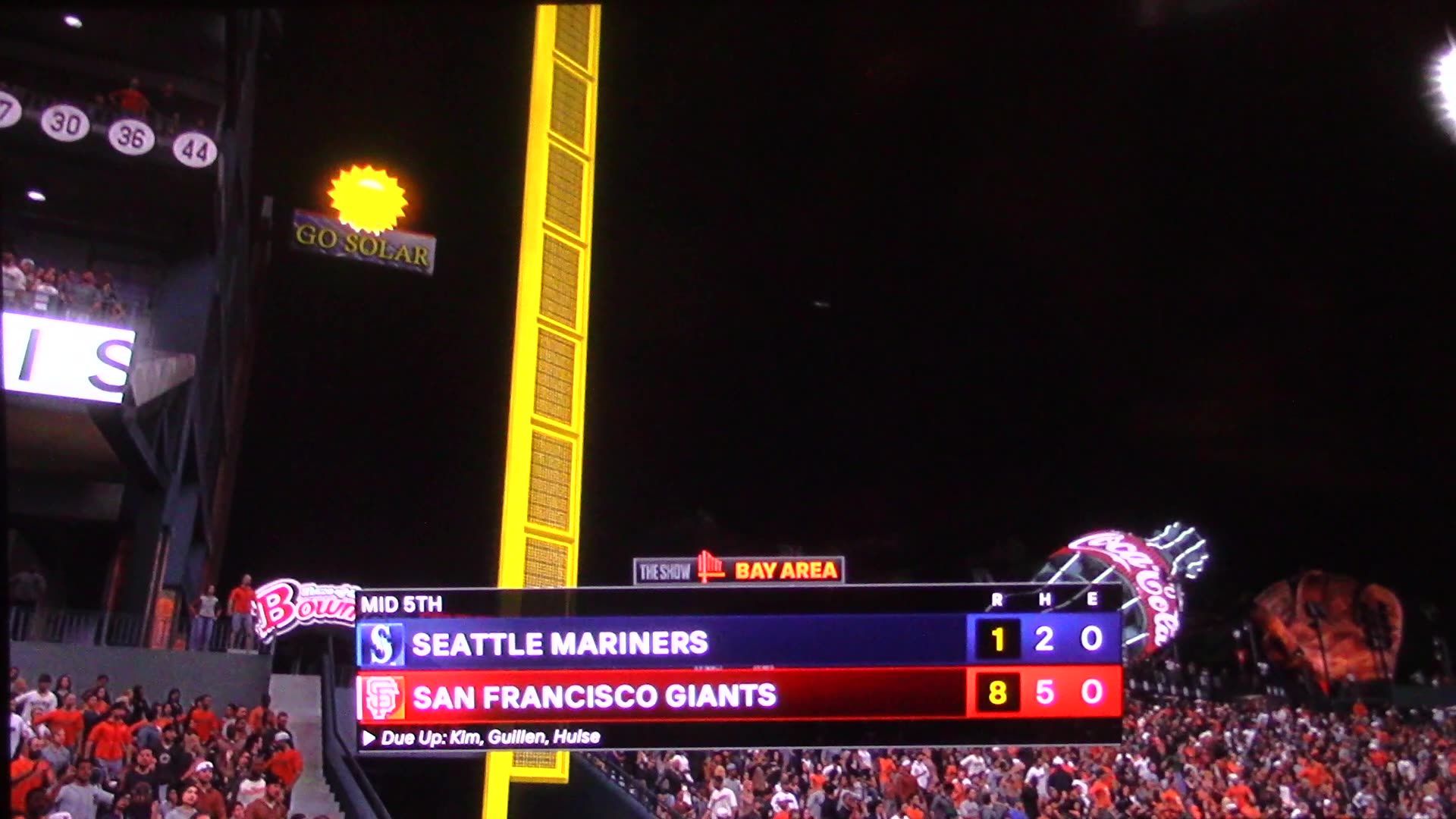MLB The Show: San Francisco Giants vs Seattle Mariners (S15 G145)