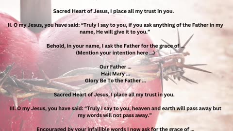 Novena to the Sacred Heart of Jesus
