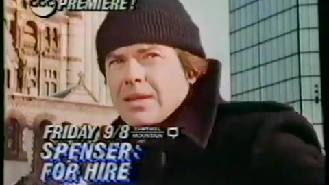 September 18, 1985 - Promo for Premiere of 'Spenser: For Hire'