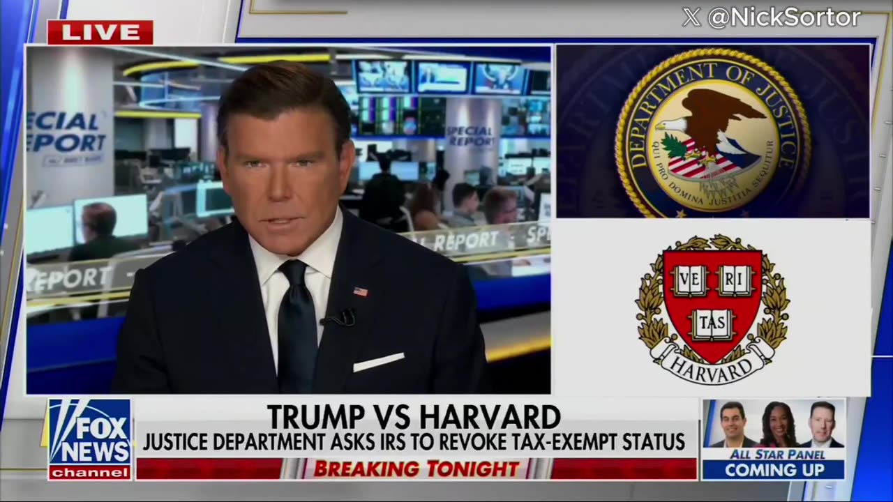 Trump DOJ Officially Calls on IRS to Yank Harvard's Tax-Exempt Status