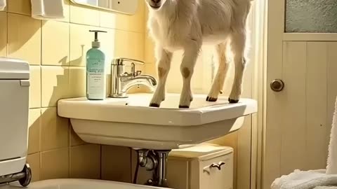 **"Cat Cooks and Eats a Lamb After a Bizarre Bathing Ritual | Shocking Animal Drama!"**