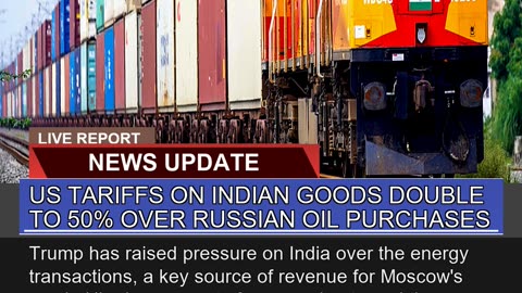 US Tariffs on Indian Goods Double to Over Russ