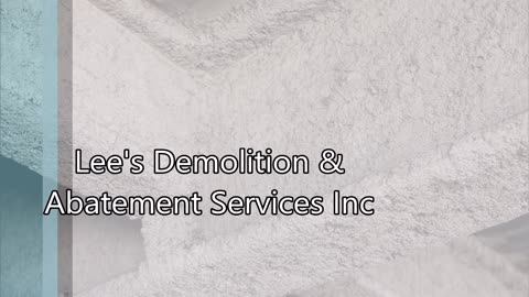 Lee's Demolition & Abatement Services Inc