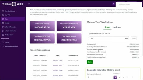 VERITAS VAULT (must see live demo) HOW TO BUY, CLAIM & STAKE VVA TOKEN - TOP TEAM ROB BUSER