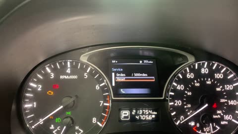 2015 Nissan Pathfinder - Maintenance Reset