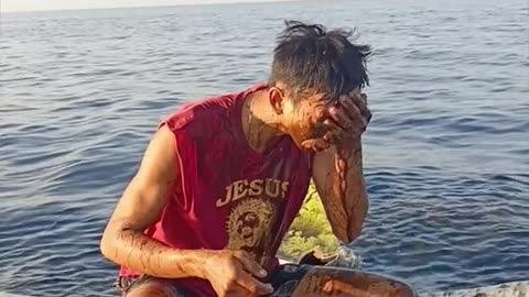 Fisherman's Proud Moment Takes a Hilariously Disgusting Turn