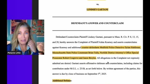 Killer Karen Read: Incompetent Fraudster Melanie Little On Victim Lindsey Gaetani Counterclaim