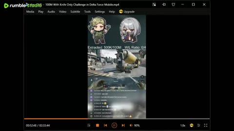 100M With Knife Only Challenge in Delta Force Mobile LIVE