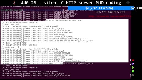 silent c/http server/MUD coding until I get a job for my family