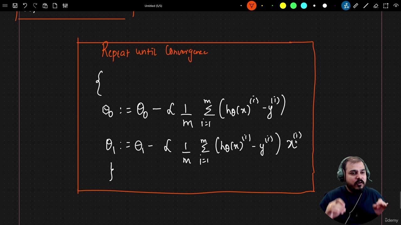 24.5 - Convergence Algorithm Part02 Part 5 Krish Naik ML