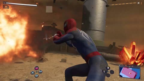 Battle51 Spiderman vs Mini Sandmans on the roof Sipderman 2