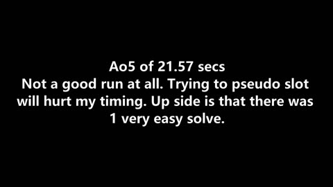 Uncle Solves Rubik's Day 33: 20 Jun 2025 Ao5 21.57 secs