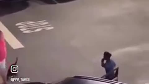 WEIRD NIGGER SHIT SHEBOON NIGGER APE CHASED BY DOGS - THEN THE NIGGER ATTACKS SOME OLD MAN