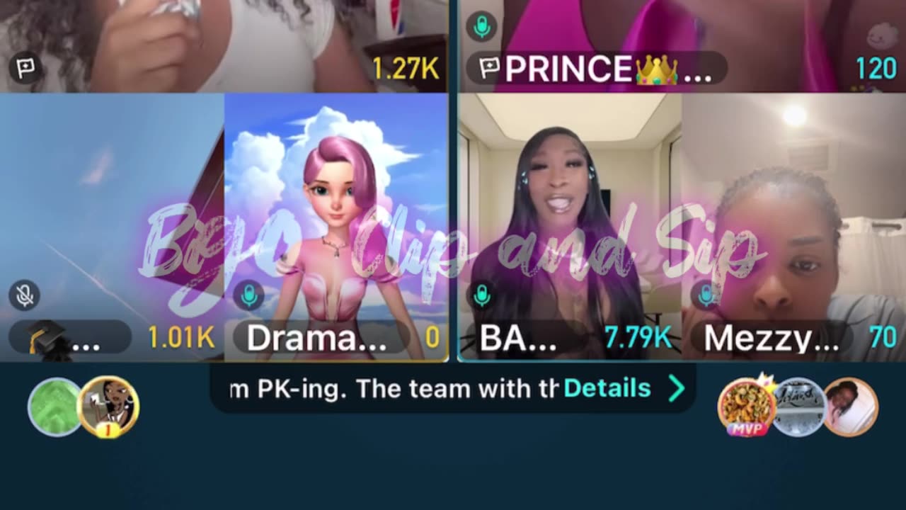 Team PK Barbie Gucci Mezzy GG ft Finesse getting read by DramaSoundOff 8/21/25 #bigoclipandsip