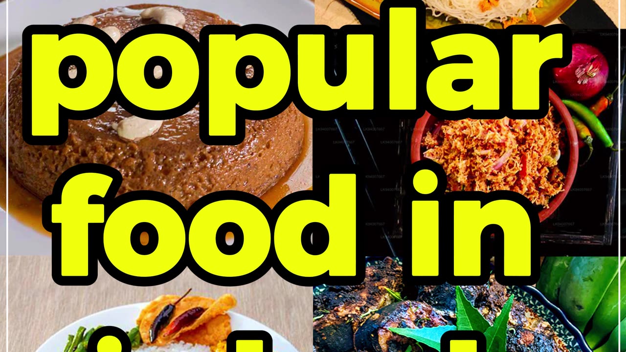 Most popular Food in Sir Lanka