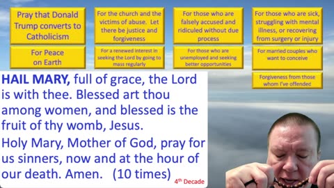 Mary's Daily Live Holy Rosary Prayer at 8:00 p.m. EDT 07/31/2025