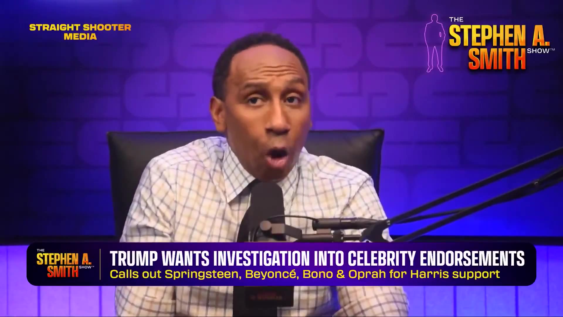 Stephen A. Smith AGREES WITH TRUMP that Bruce Springsteen was wrong to trash him in foreign country