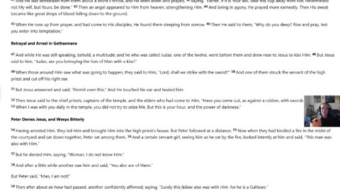 Luke 22 through 24 NKJV (Joshzilla89 Bible Reading)