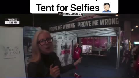 Charlie Kirk Replicate Tent he died in for Selfies