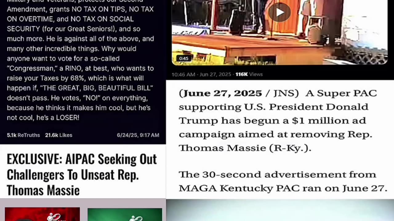 Trump's war against Thomas Massie...