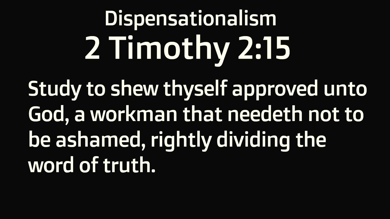 Dispensationalism