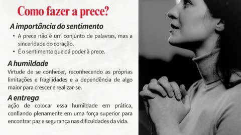 A PRECE: IMPORTÂNCIA, EFICÁCIA E AÇÃO - Palestra com Maria Cecília Pereira Soares