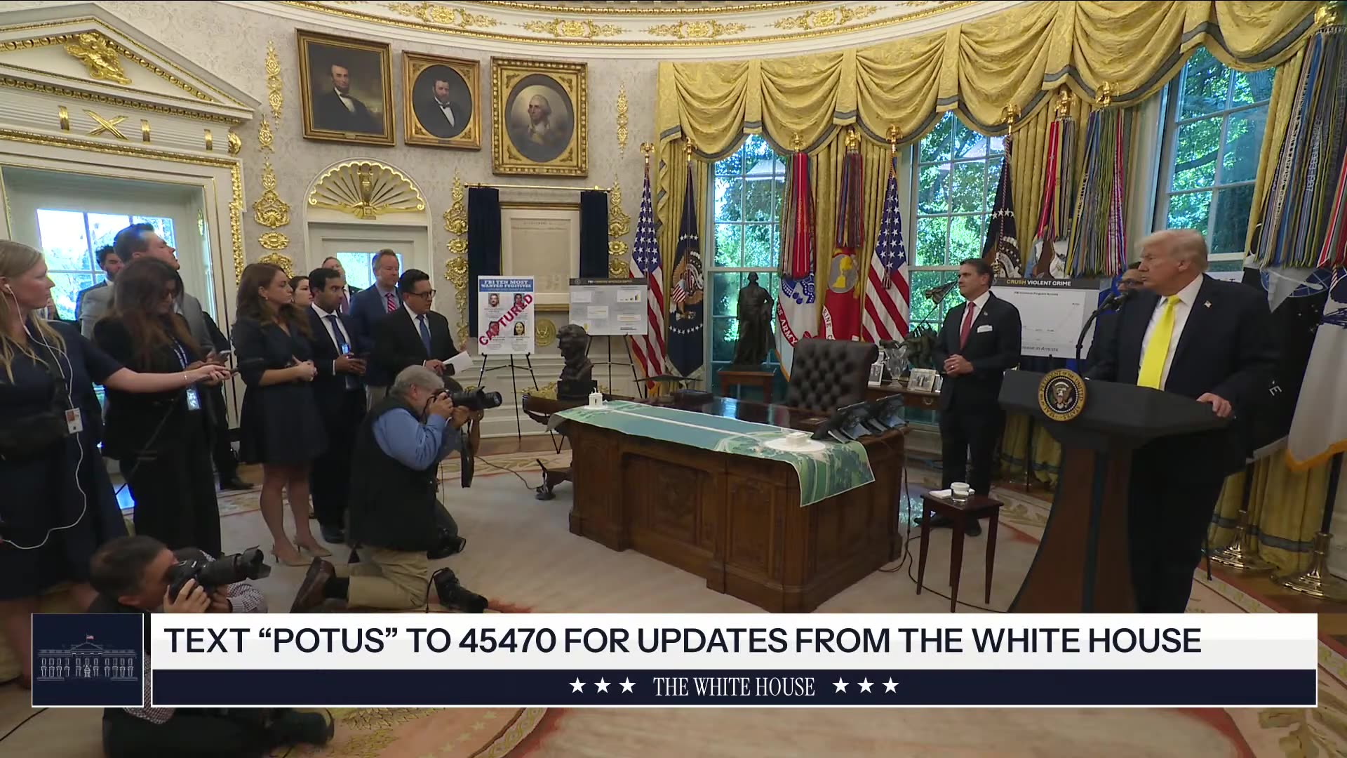 President Trump Participates in a Press Conference with the Director of the FBI The White House