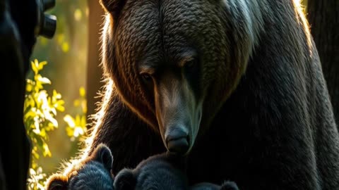 How Bear Mothers Raise Their Cubs – Nature’s Fierce & Loving Protectors 🐻❤️