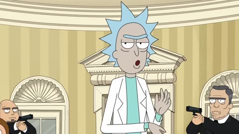 Rick and Morty in the Oval Office