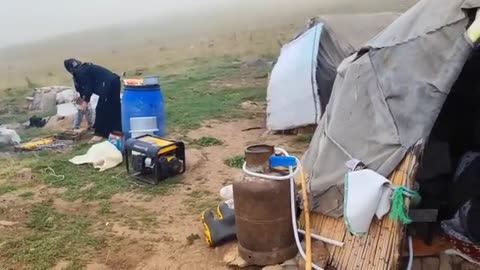 The magic of fog and nomadic life in the heart of Sablan, an extinct volcano in Iran