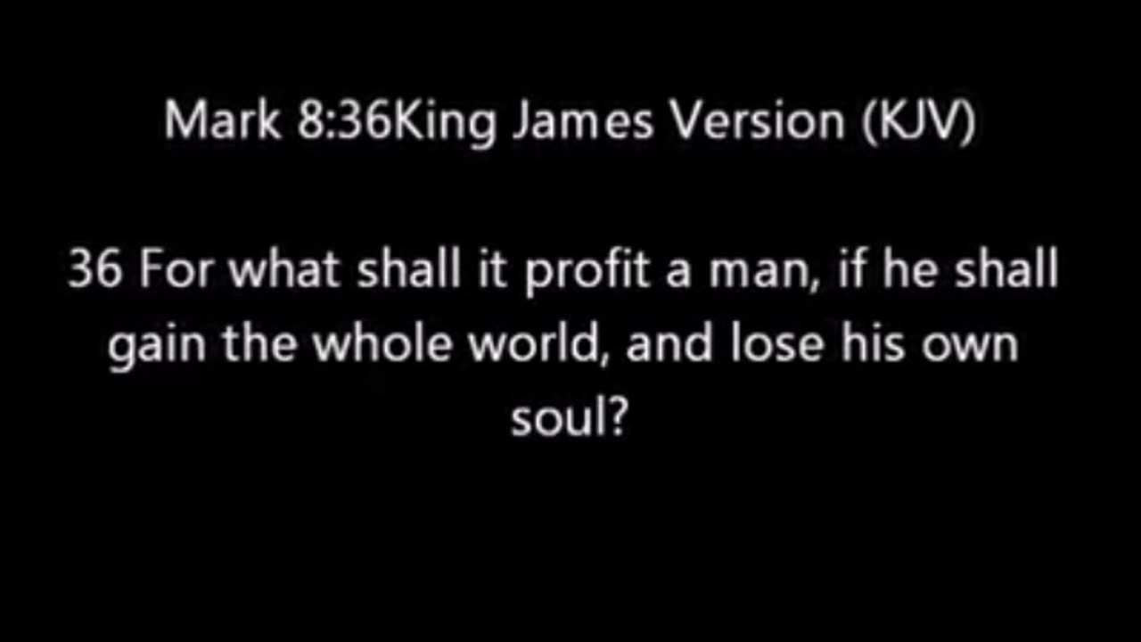 Mathew 16:26