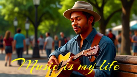 BLUES.Song Music is my life.