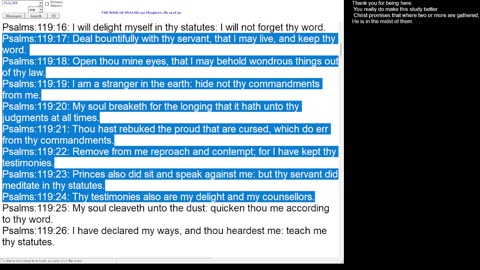 Psalm 119:17-24