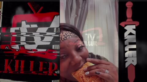 TOMIKAY EATING GOOD LISTENING TO MADAM LO READ THE POLICE REPORT