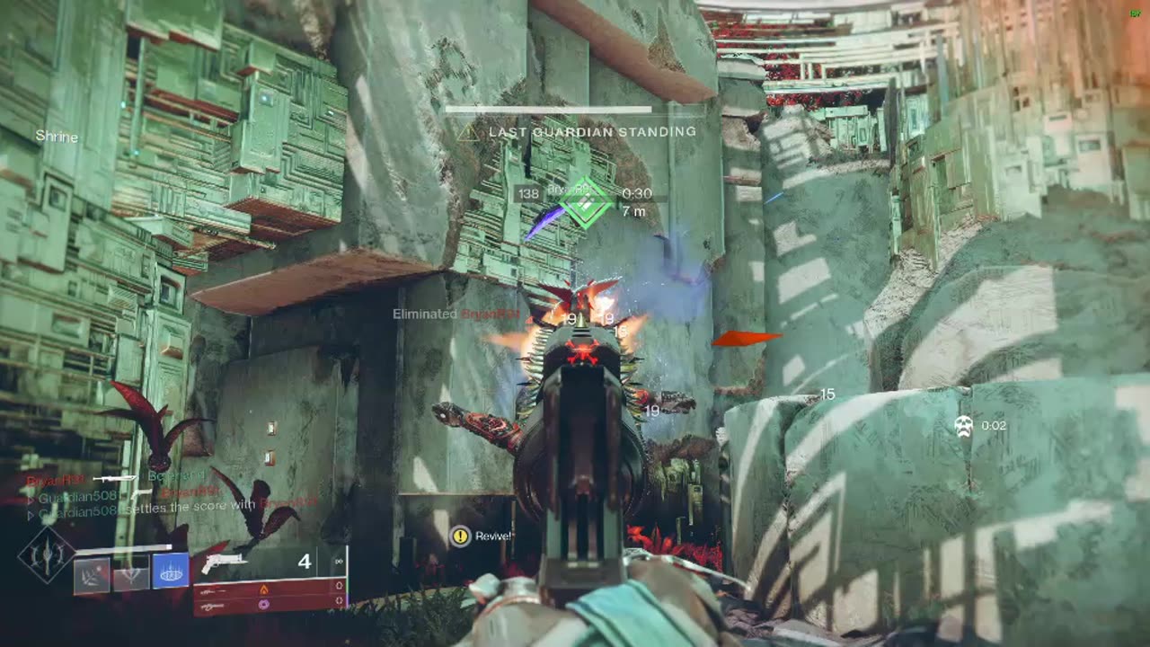 clutch win in the line of fire stasis warlock