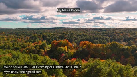 Maine B-Roll (No Sound) Fall Foliage in Gray, Maine Video 10
