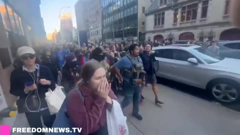 ICE OUT NOW says ANTIFA in NYC