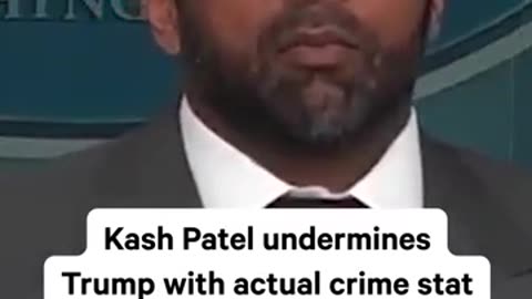Kash Patel Challenges Trump's Crime Stance