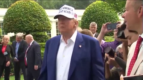 Trump Drops EPIC One-Liner After Erecting Giant US Flag At White House (VIDEO)
