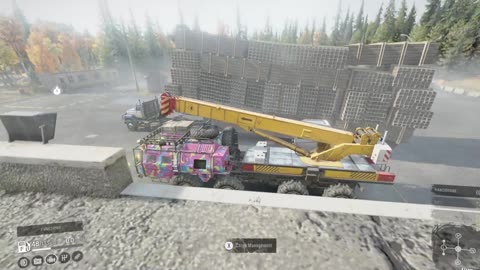 SnowRunner Challenge: Can you load more than 30 metal beams on a single vanilla trailer?