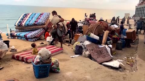 Palestinians flee to southern Gaza amid Israeli military operation