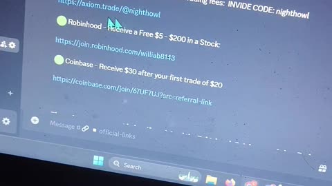 NightHowlinCBC Crypto / Stocks Discord Created