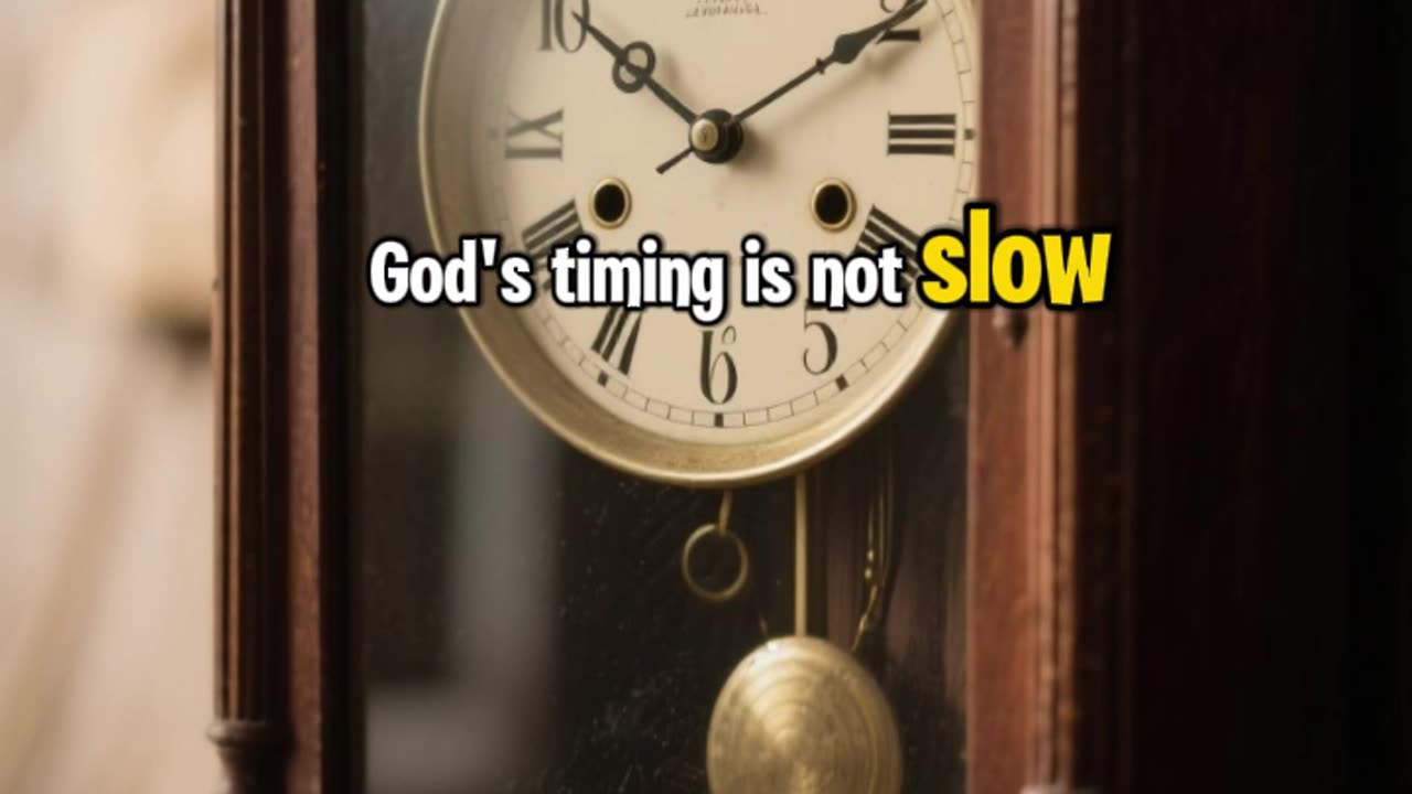 “God Is Not Late — He’s Waiting for You!”