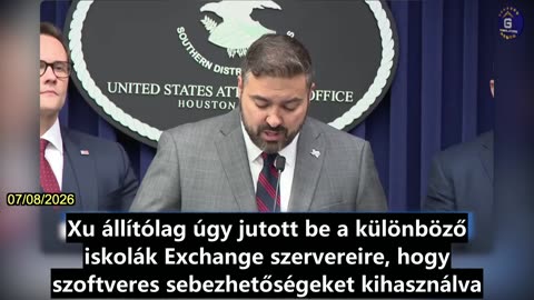 【HU】Az amerikai Igazságügyi Minisztérium bejelentette, hogy letartóztattak egy KKP által...