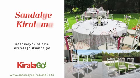Sandalye Kiralama #kiralago