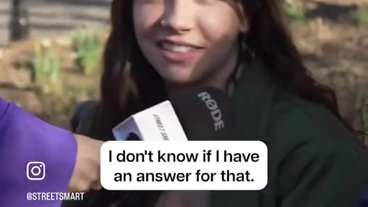 Girl asks people on the street if they’d rather have hamas rule America or our current government