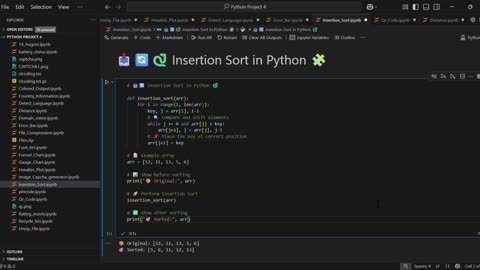 Master Insertion Sort in Python 🔥