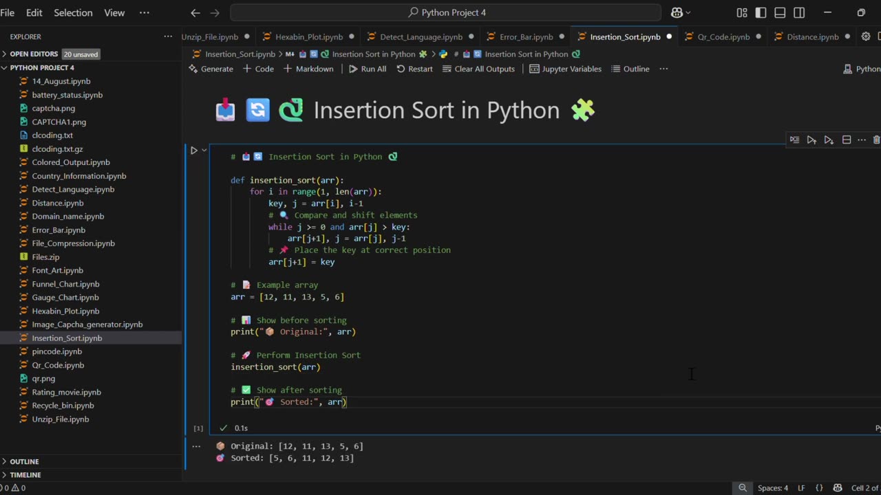 Master Insertion Sort in Python 🔥